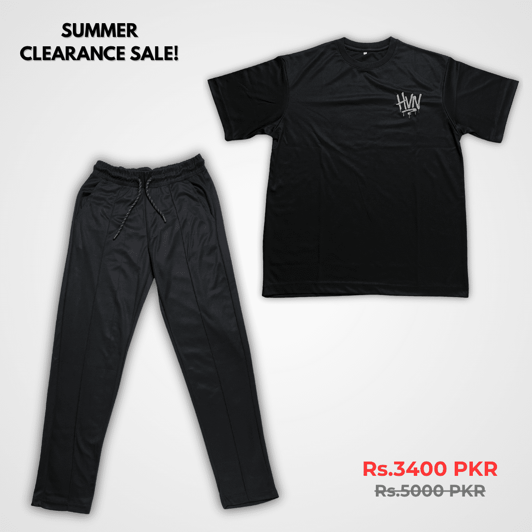 Black Oversized Co - Ord Set - HavenWear