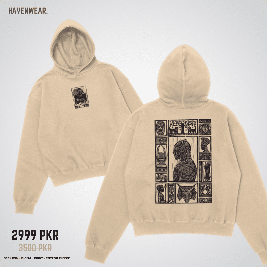 Black panther Oversized Hoodie - HavenWear
