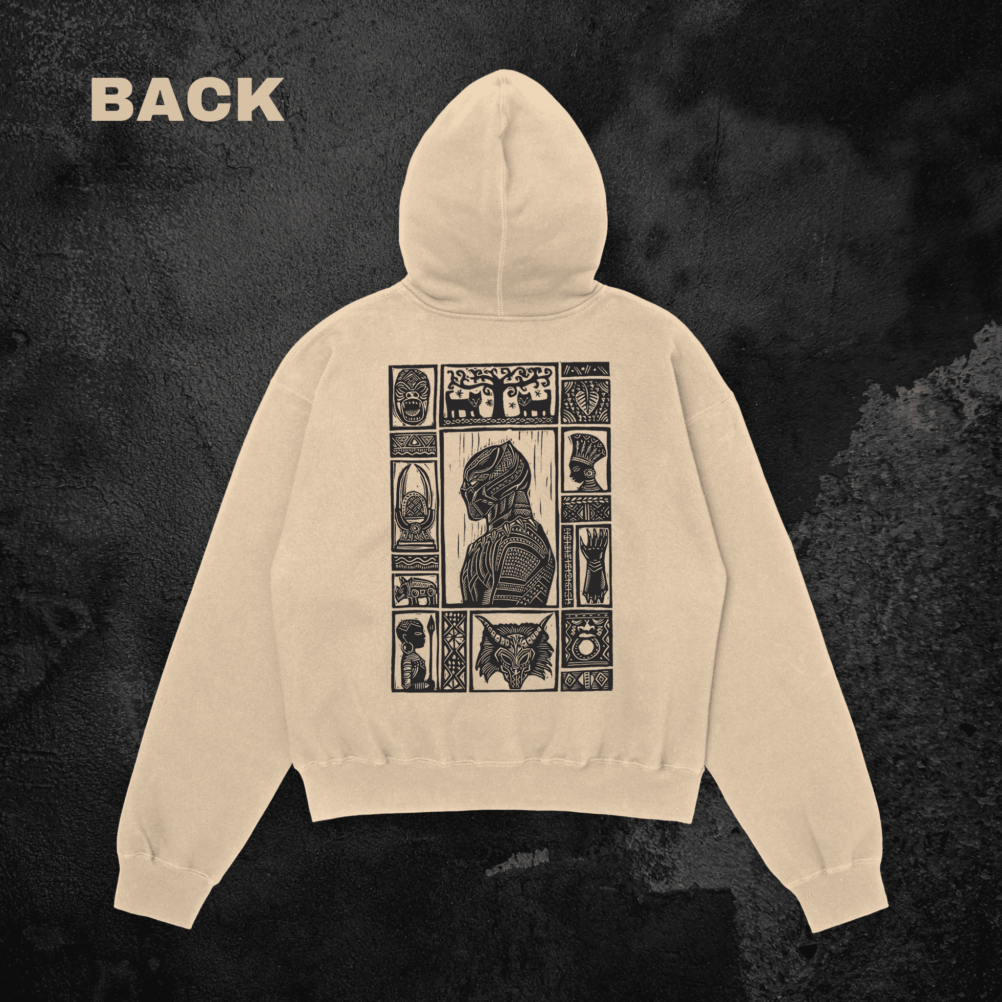 Black panther Oversized Hoodie - HavenWear
