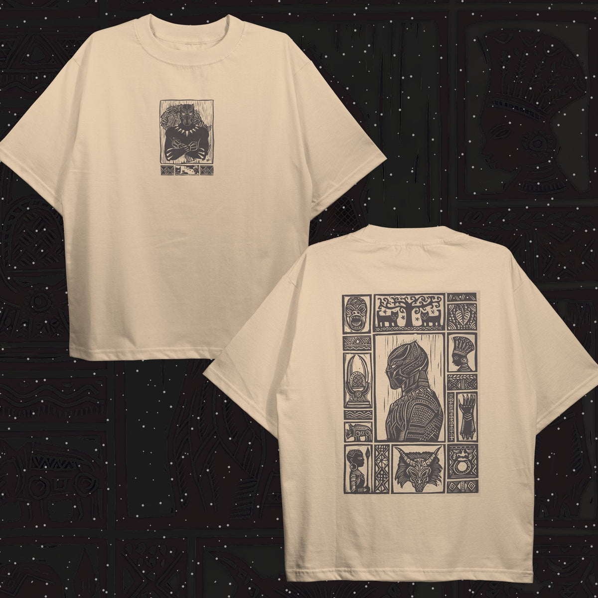 Black panther Oversized T-shirt - HavenWear