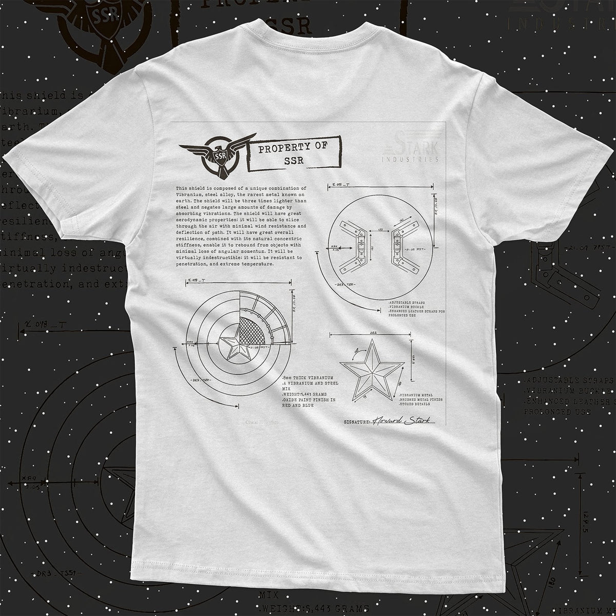 Captain America Shield Oversized T-shirt - HavenWear