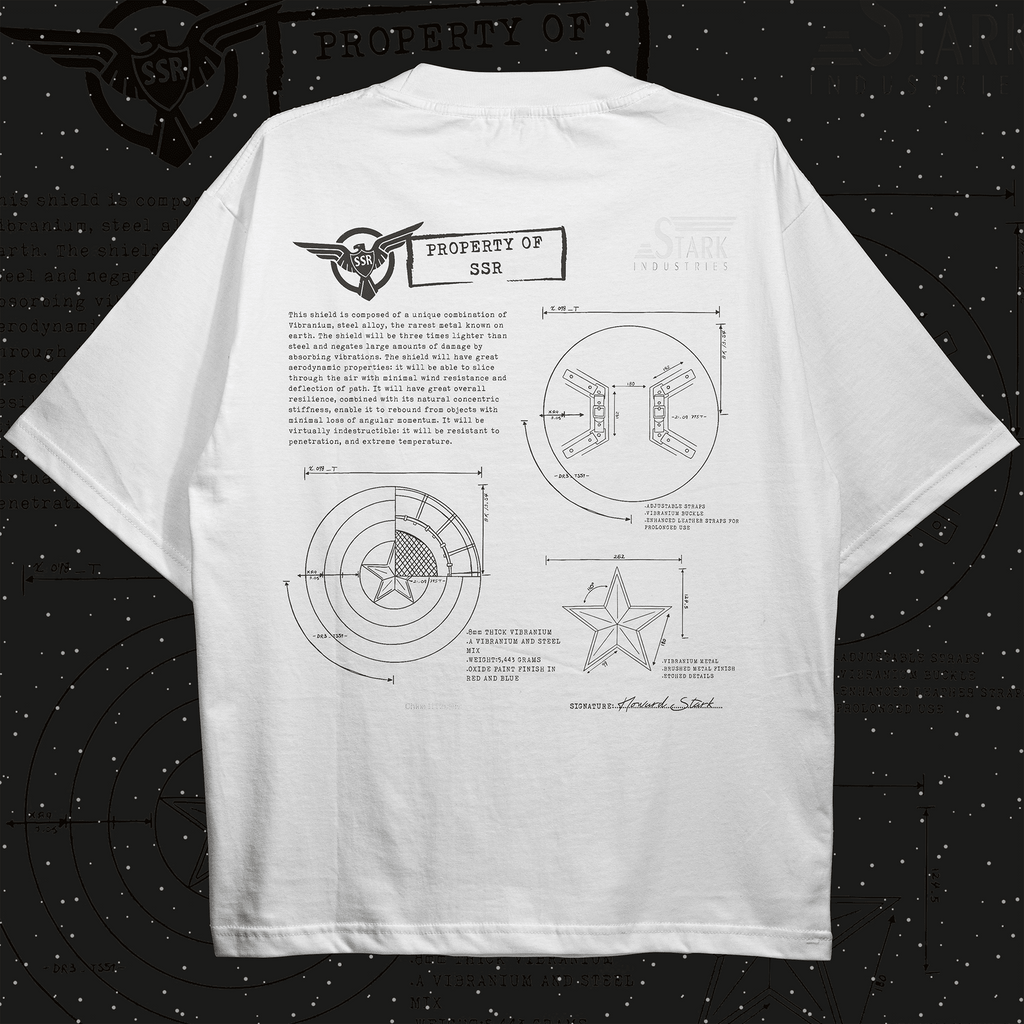 Captain America Shield Oversized T-shirt - HavenWear