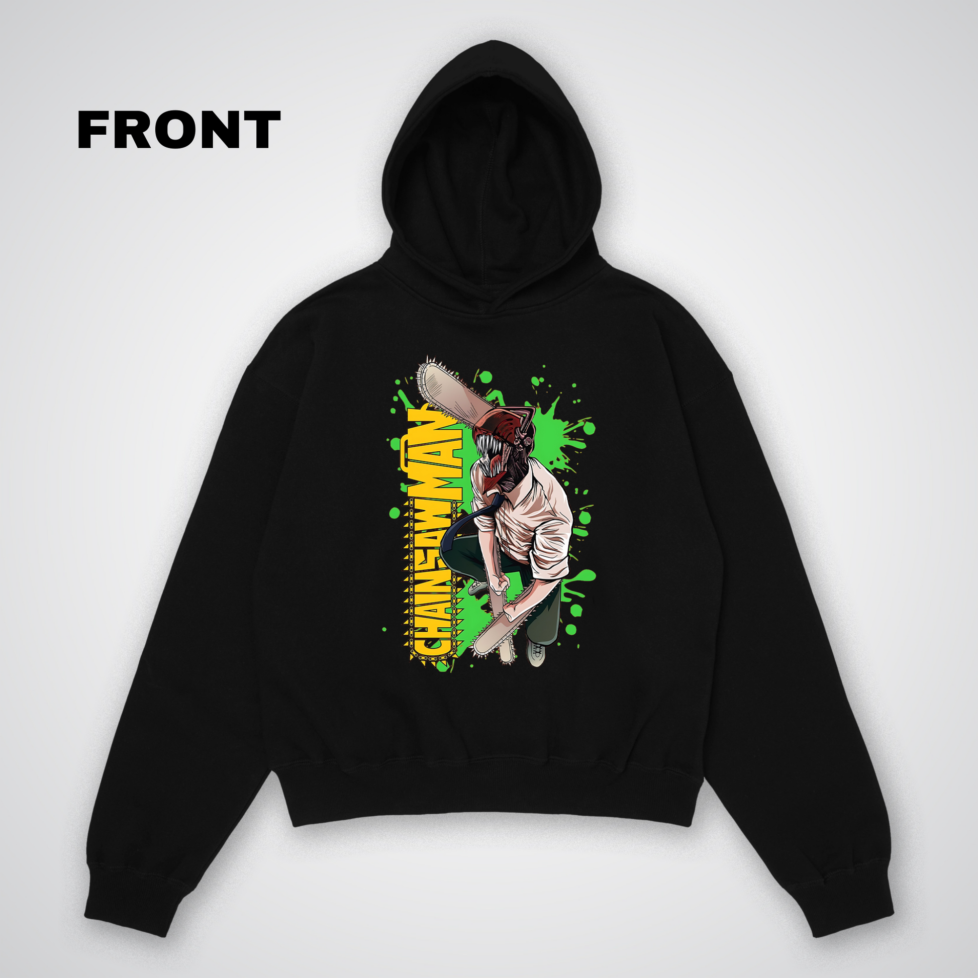 chainsaw man Oversized Hoodie Front