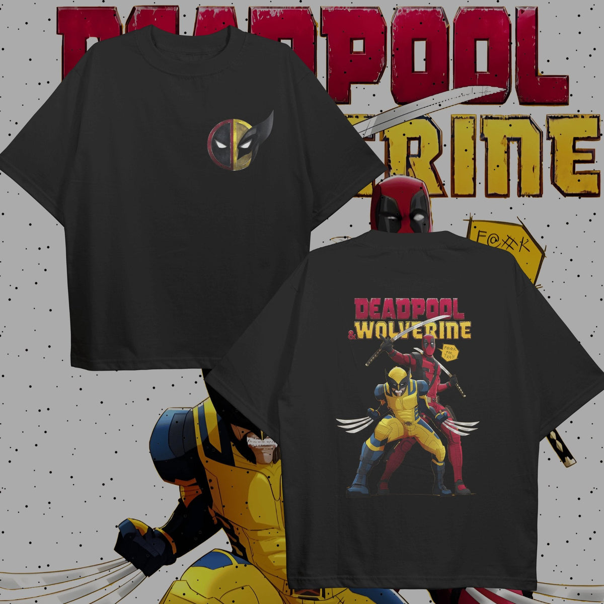 Deadpool X Wolverine T-shirt - HavenWear