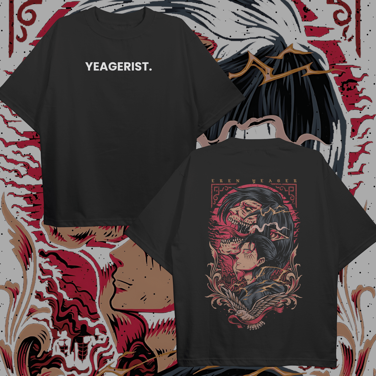 Eren Yeager Oversized T-shirt - HavenWear
