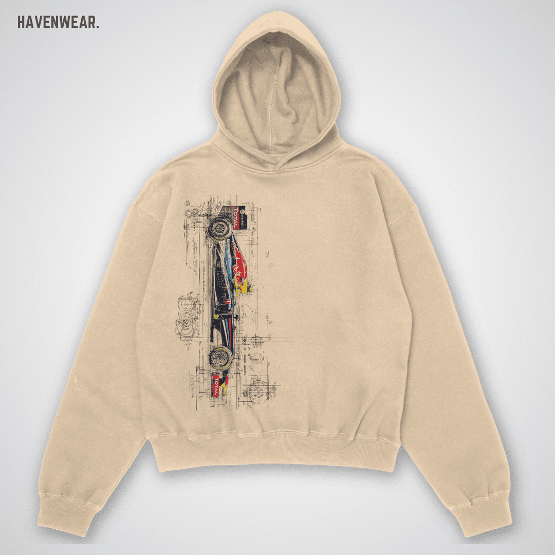 F1 Blueprint Oversized Hoodie - HavenWear