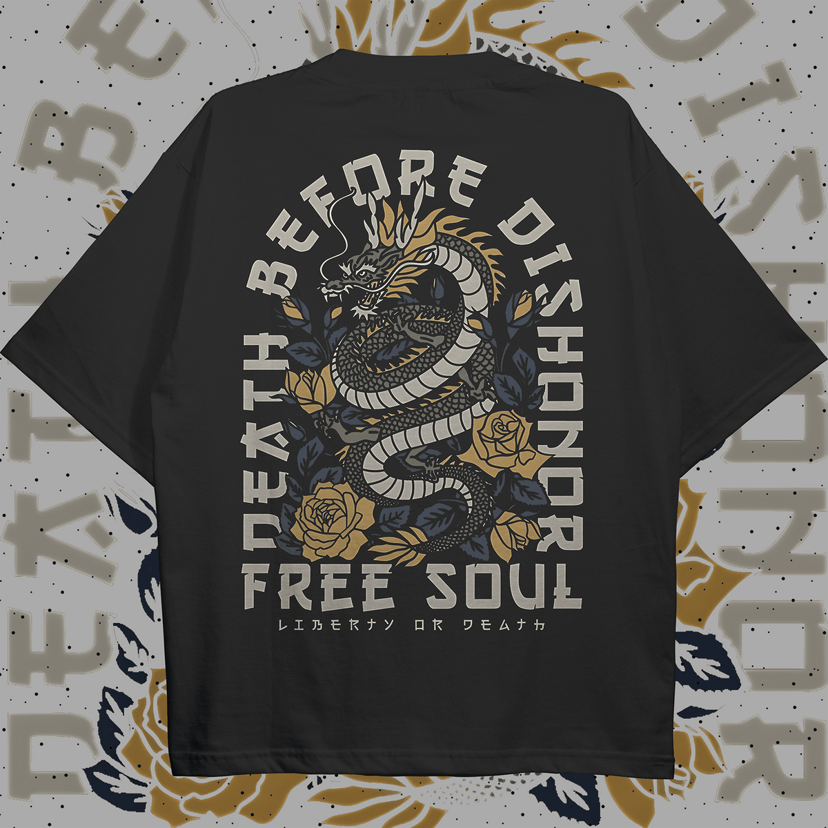 Free dragon Oversized T-shirt - HavenWear