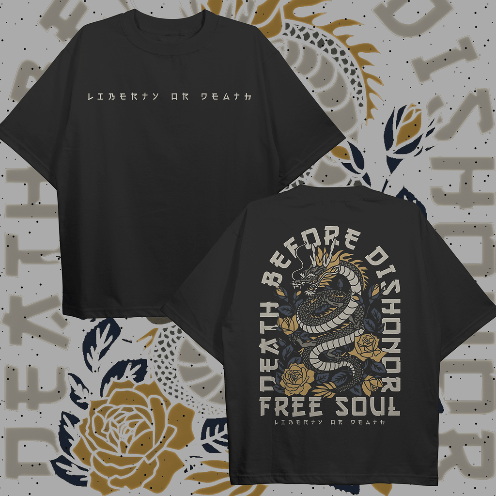 Free dragon Oversized T-shirt - HavenWear