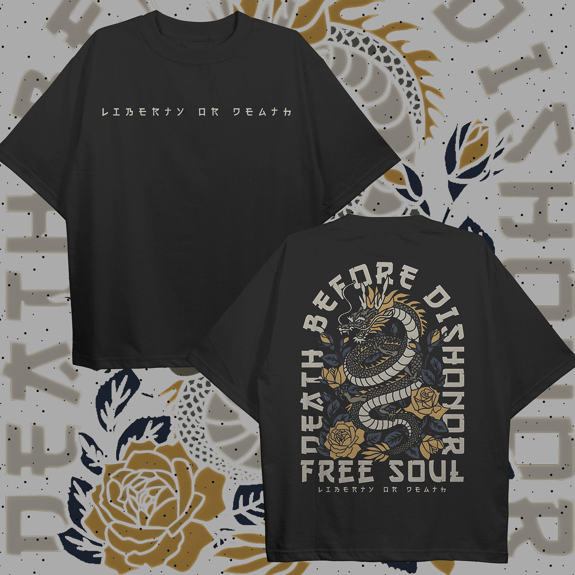 Free dragon Oversized T-shirt - HavenWear