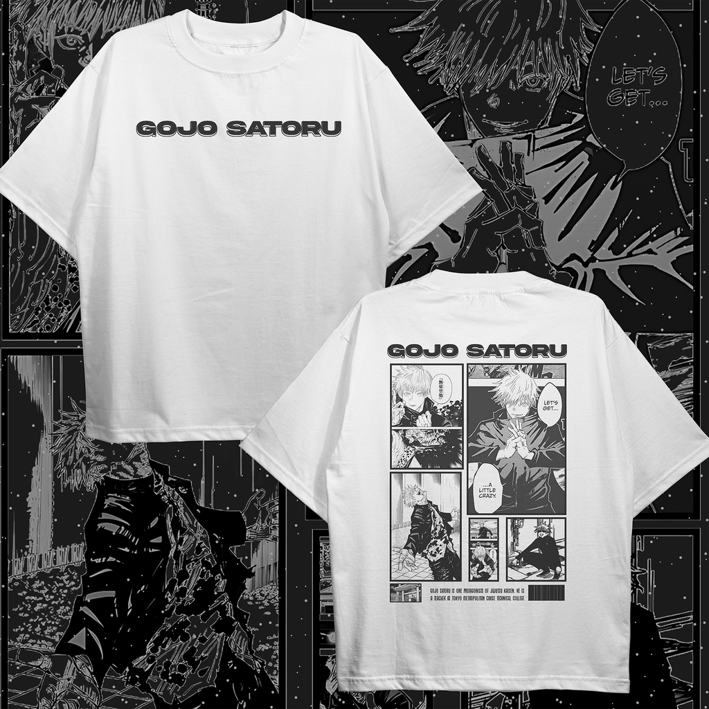 Gojo Satoru Manga Style Oversized T-shirt - HavenWear