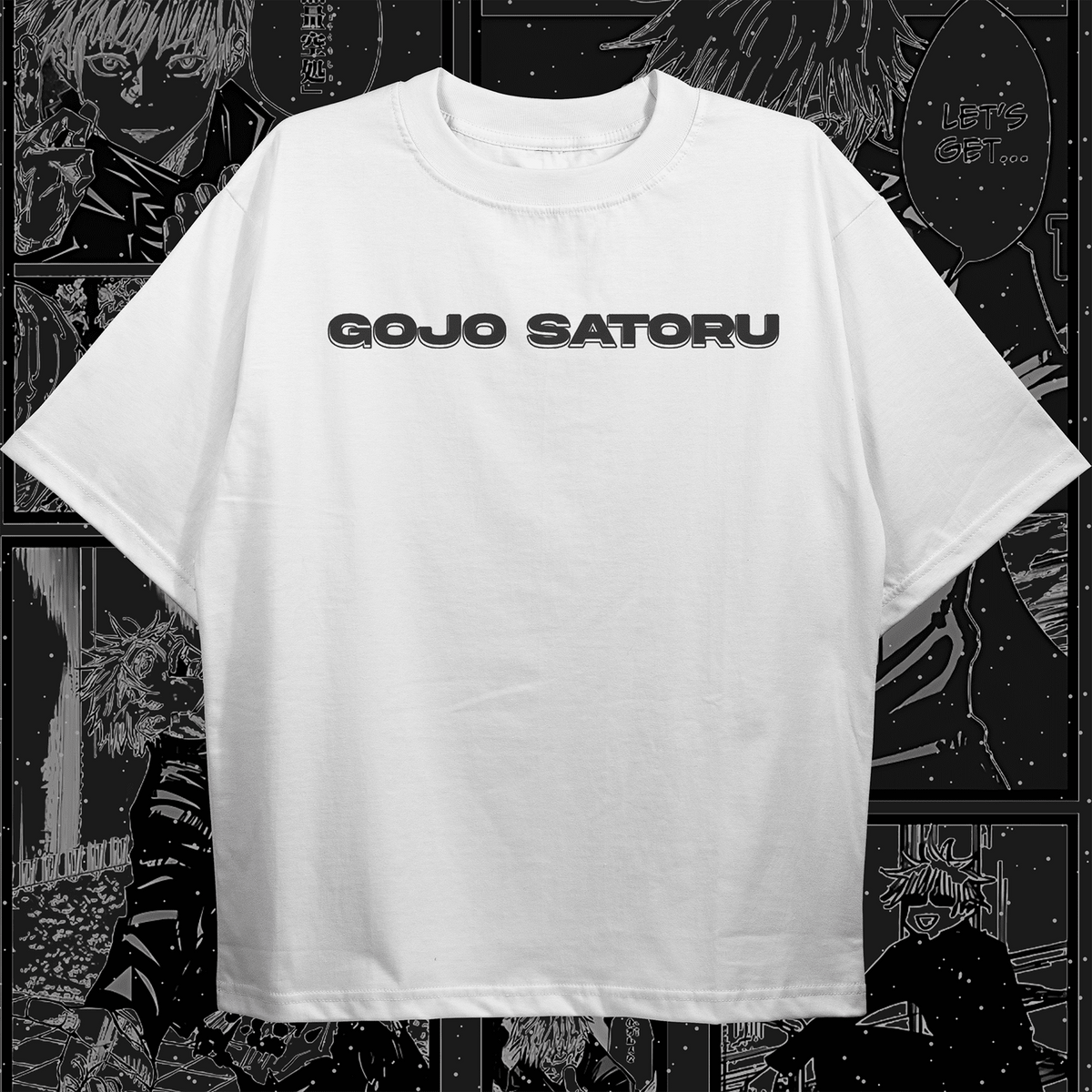 Gojo Satoru Manga Style Oversized T-shirt - HavenWear