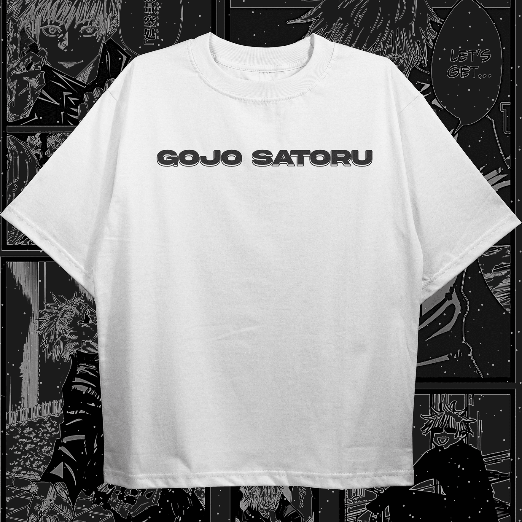 Gojo Satoru Manga Style Oversized T-shirt - HavenWear