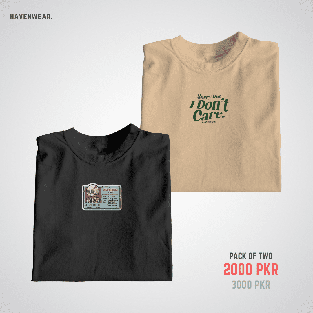 Idc & Overthinker (Pack of Two) - HavenWear