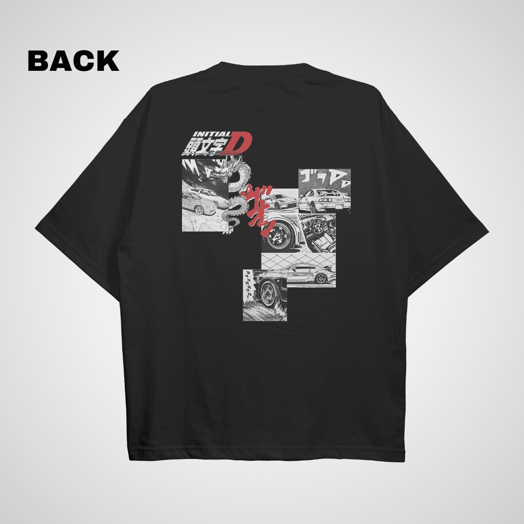 Initial Dragon Oversized T-shirt - HavenWear