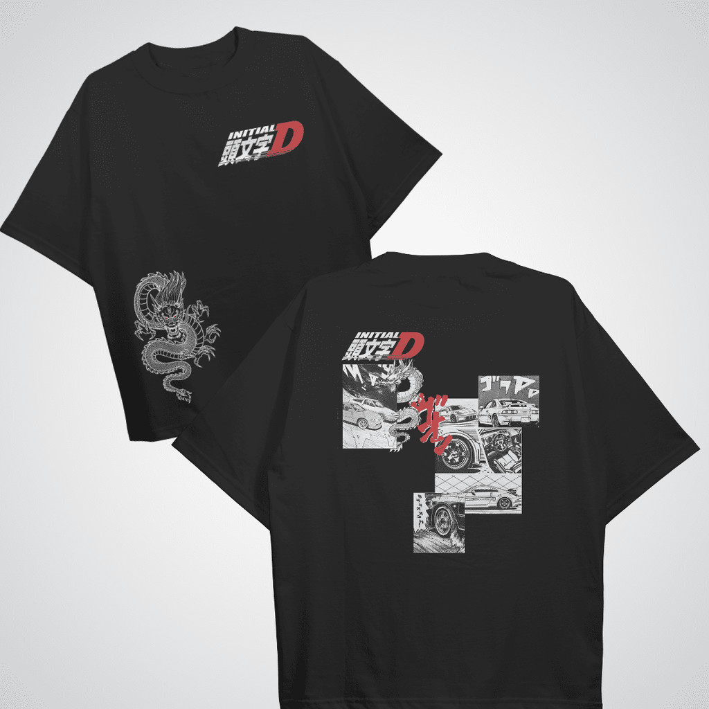 Initial Dragon Oversized T-shirt - HavenWear