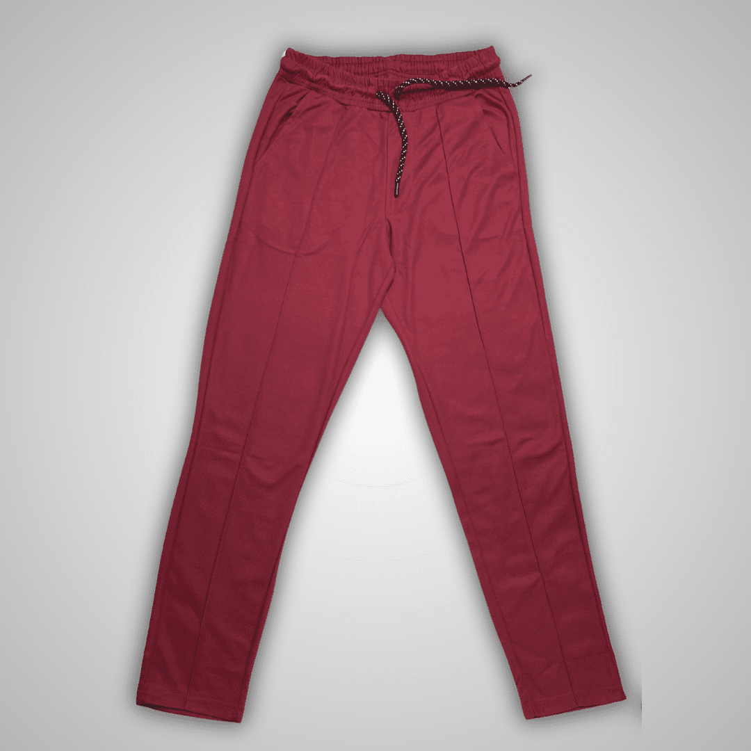 Maroon Pleated Trousers - HavenWear