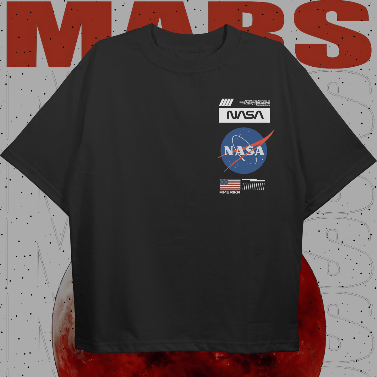 Mars StreetWear Oversized T-shirt - HavenWear