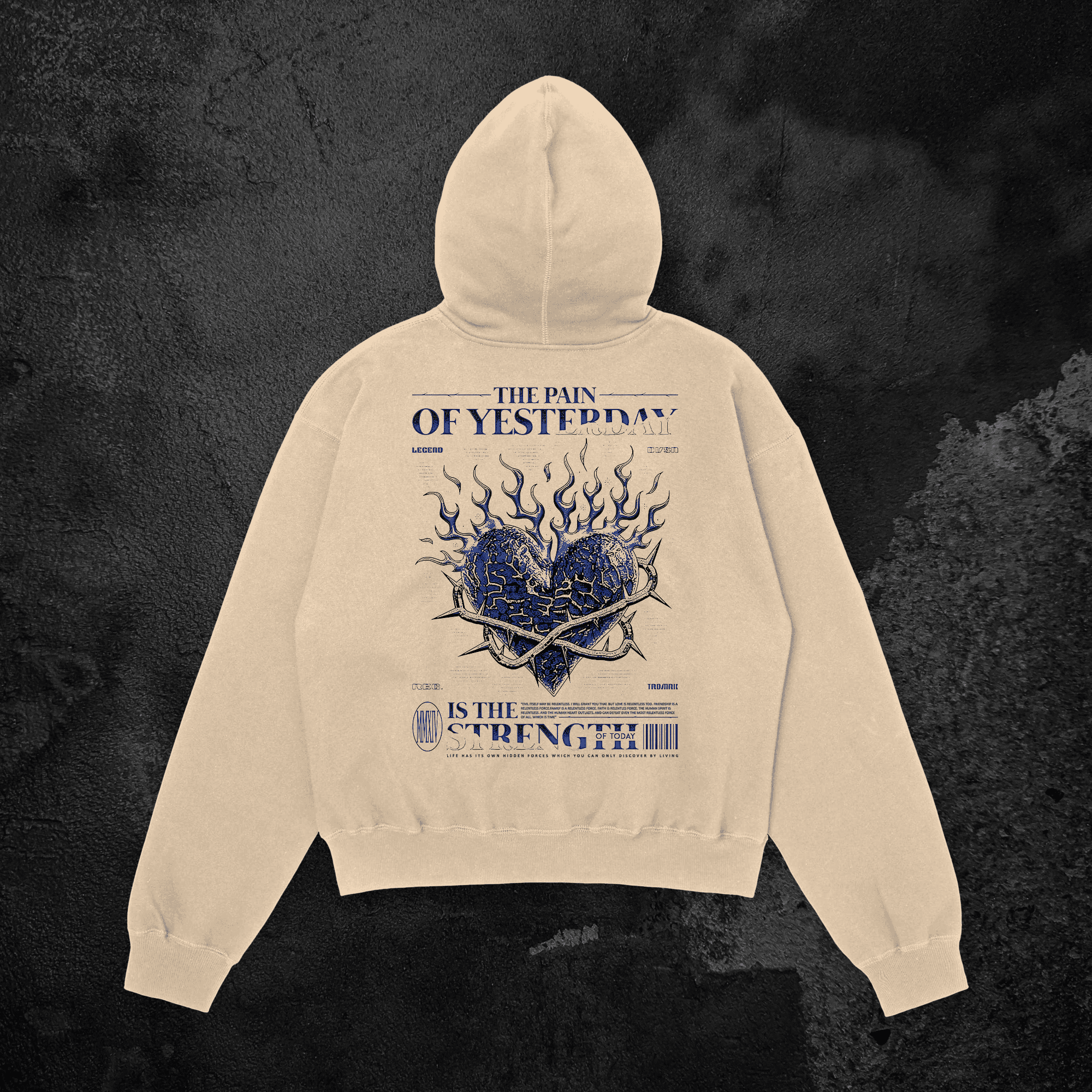 Pain is Strength Oversized Hoodie - HavenWear