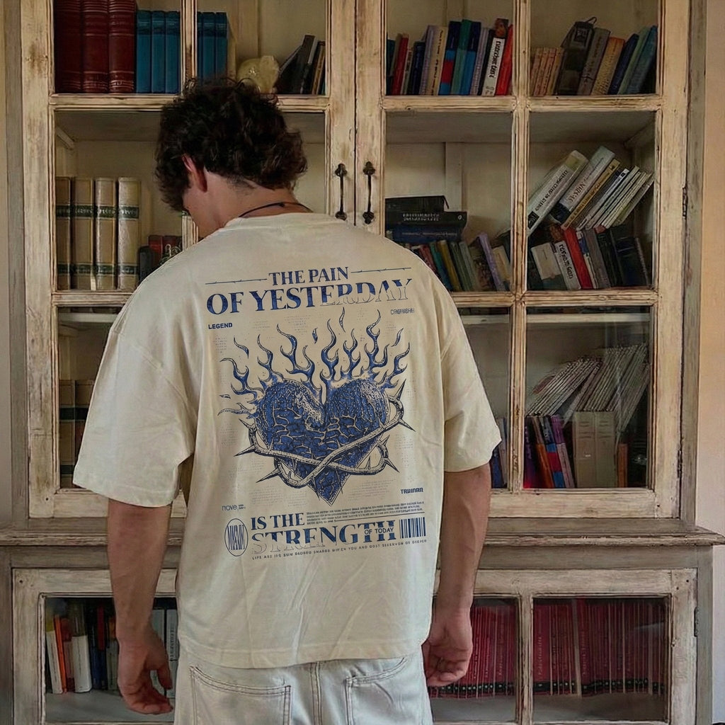 Pain is Strength Oversized T-shirt - HavenWear