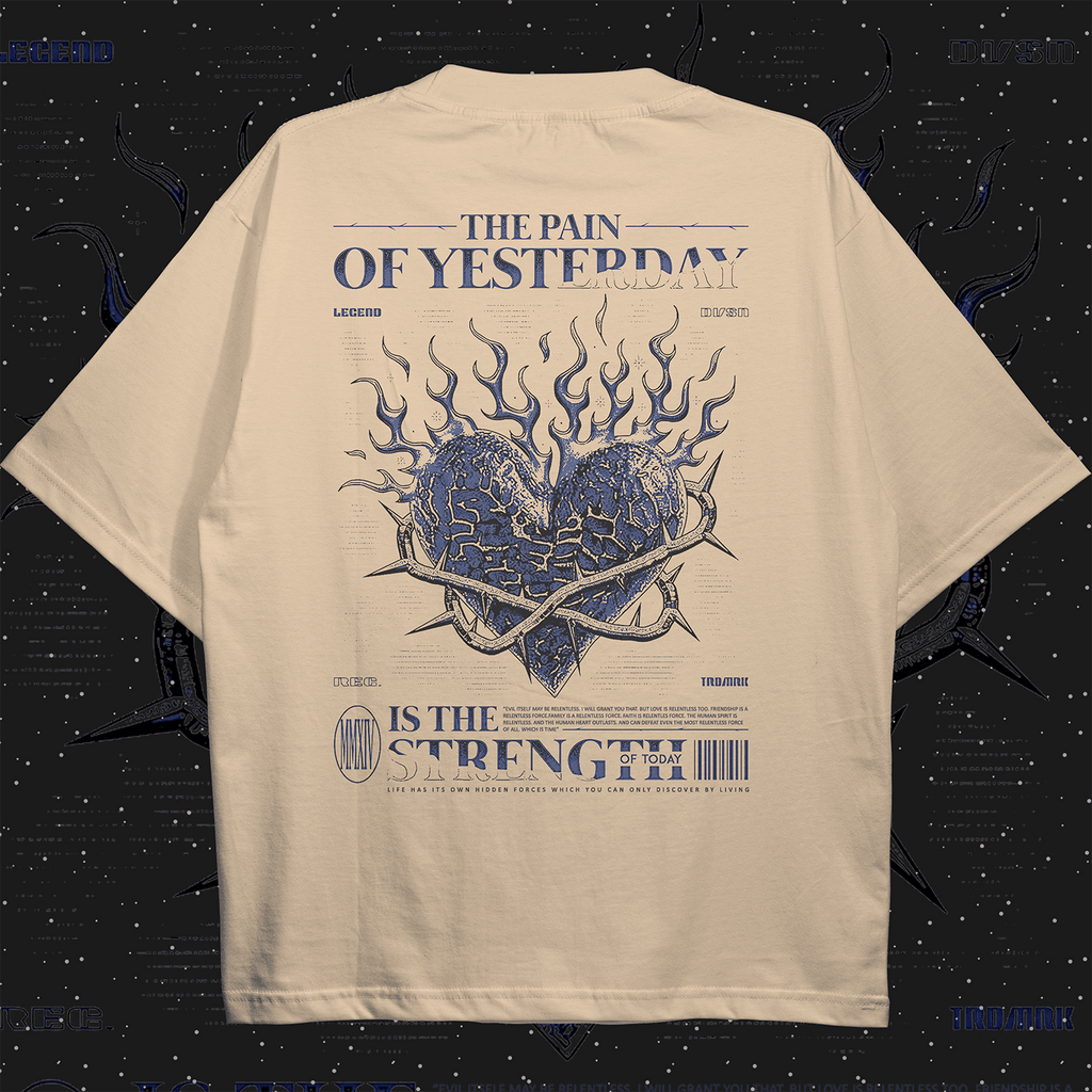 Pain is Strength Oversized T-shirt - HavenWear