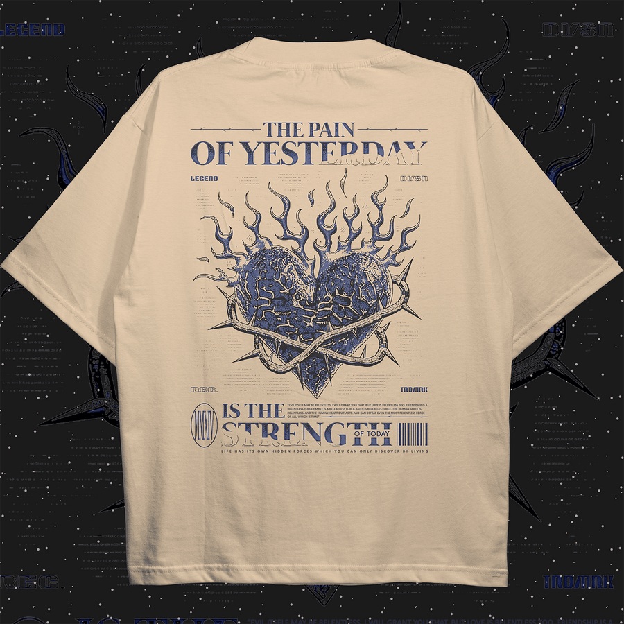 Pain is Strength Oversized T-shirt - HavenWear