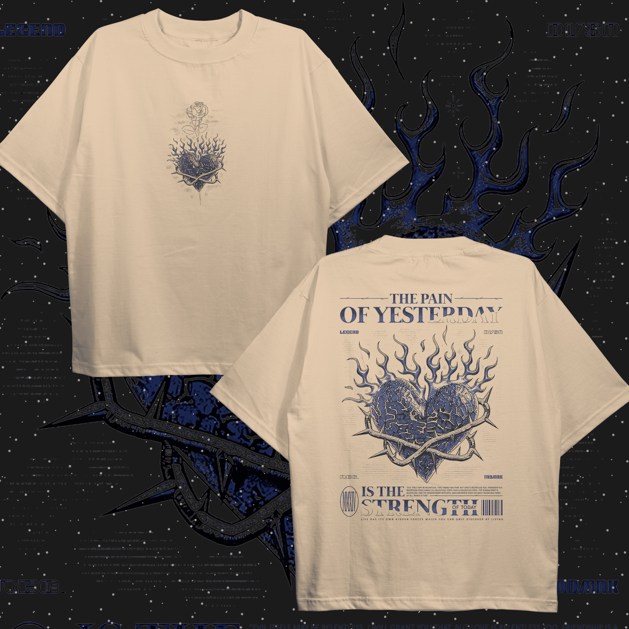 Pain is Strength Oversized T-shirt - HavenWear