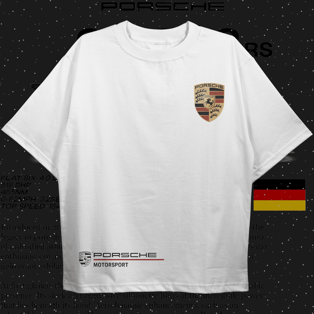 Porsche 911 GT3 (White) Oversized T-shirt - HavenWear