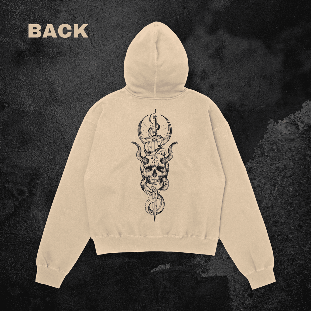 Skull and Dagger Oversized Hoodie - HavenWear