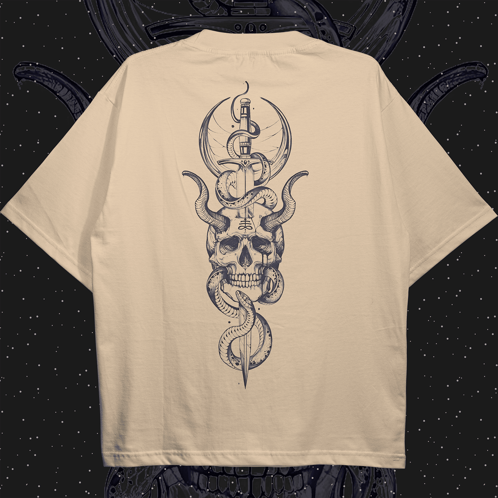 Skull and Dagger Oversized T-shirt - HavenWear