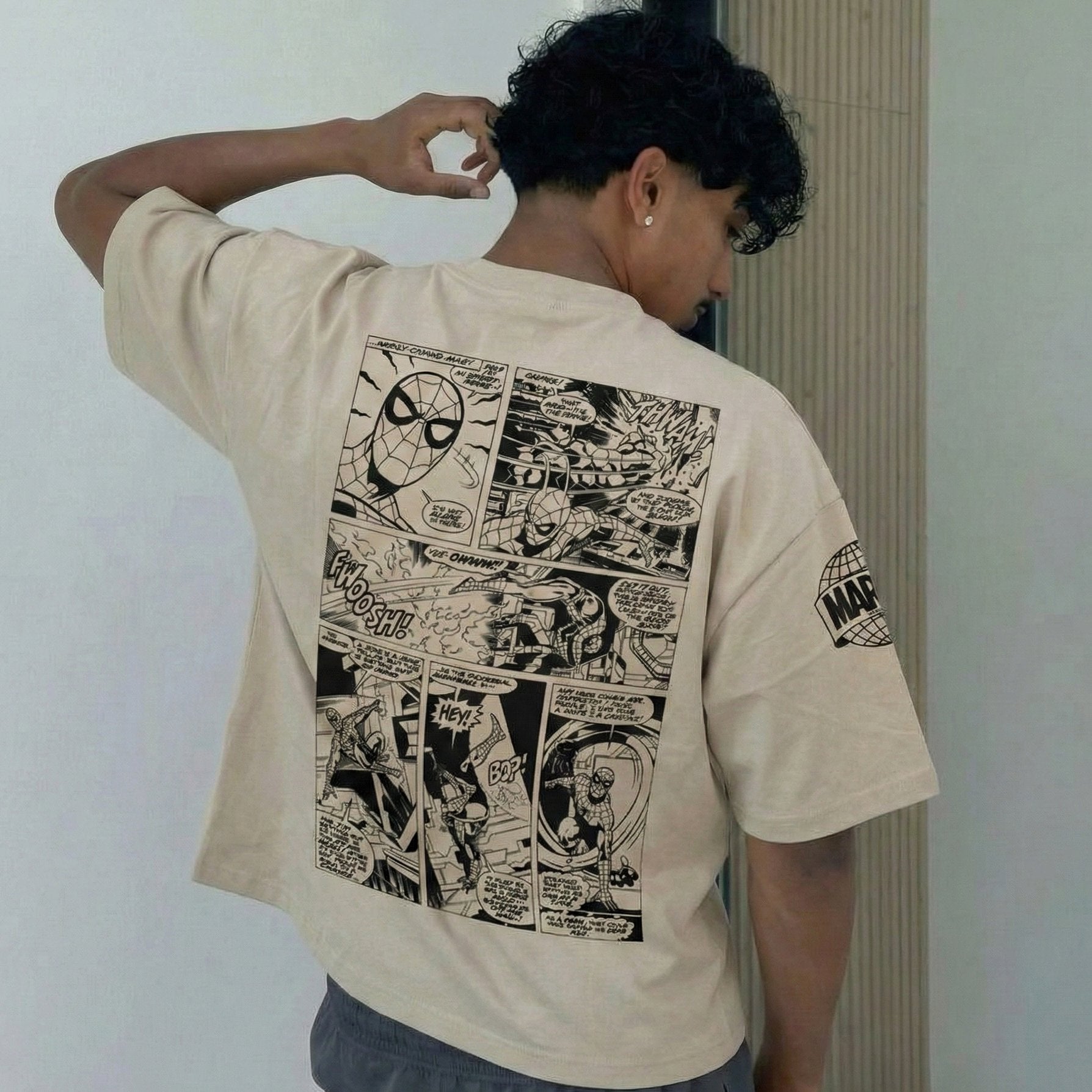 Spiderman Comic Style Oversized T-shirt - HavenWear