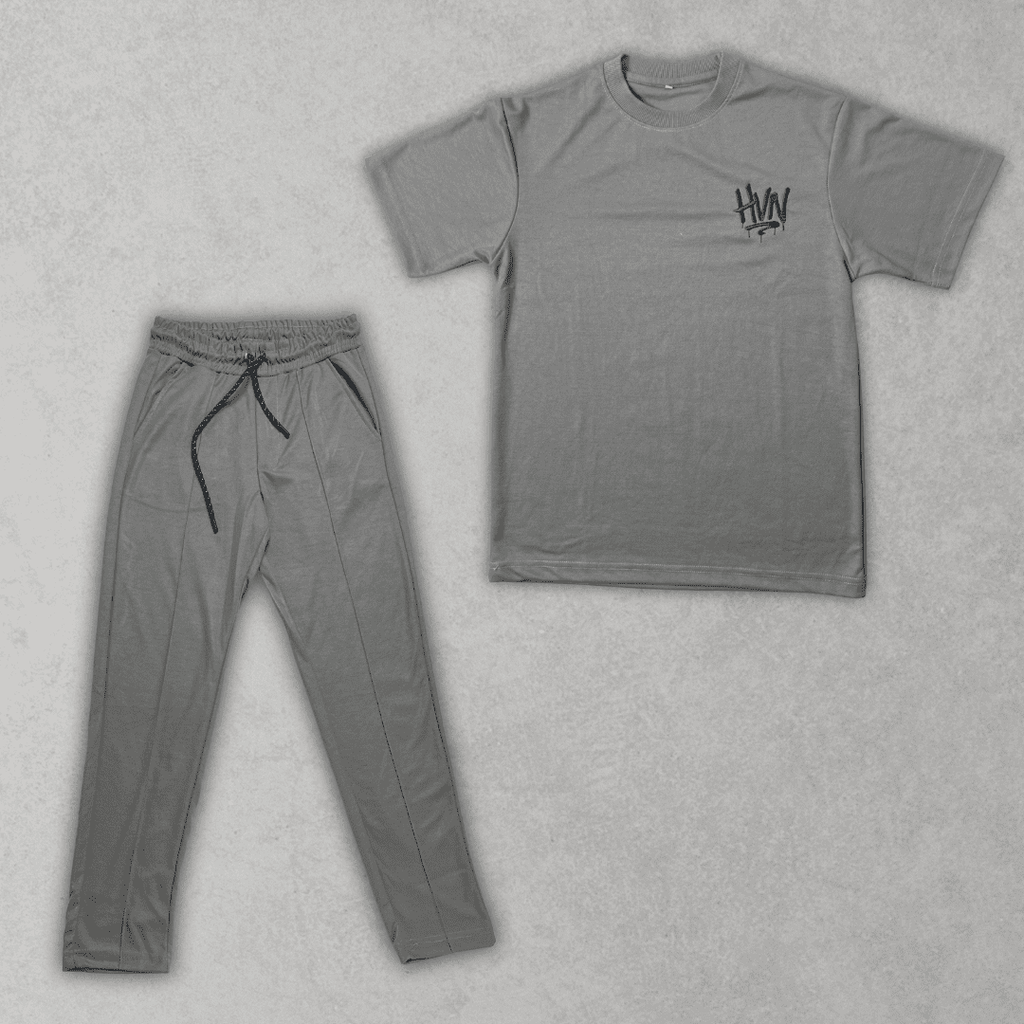 Steel grey Oversized Co - Ord Set - HavenWear
