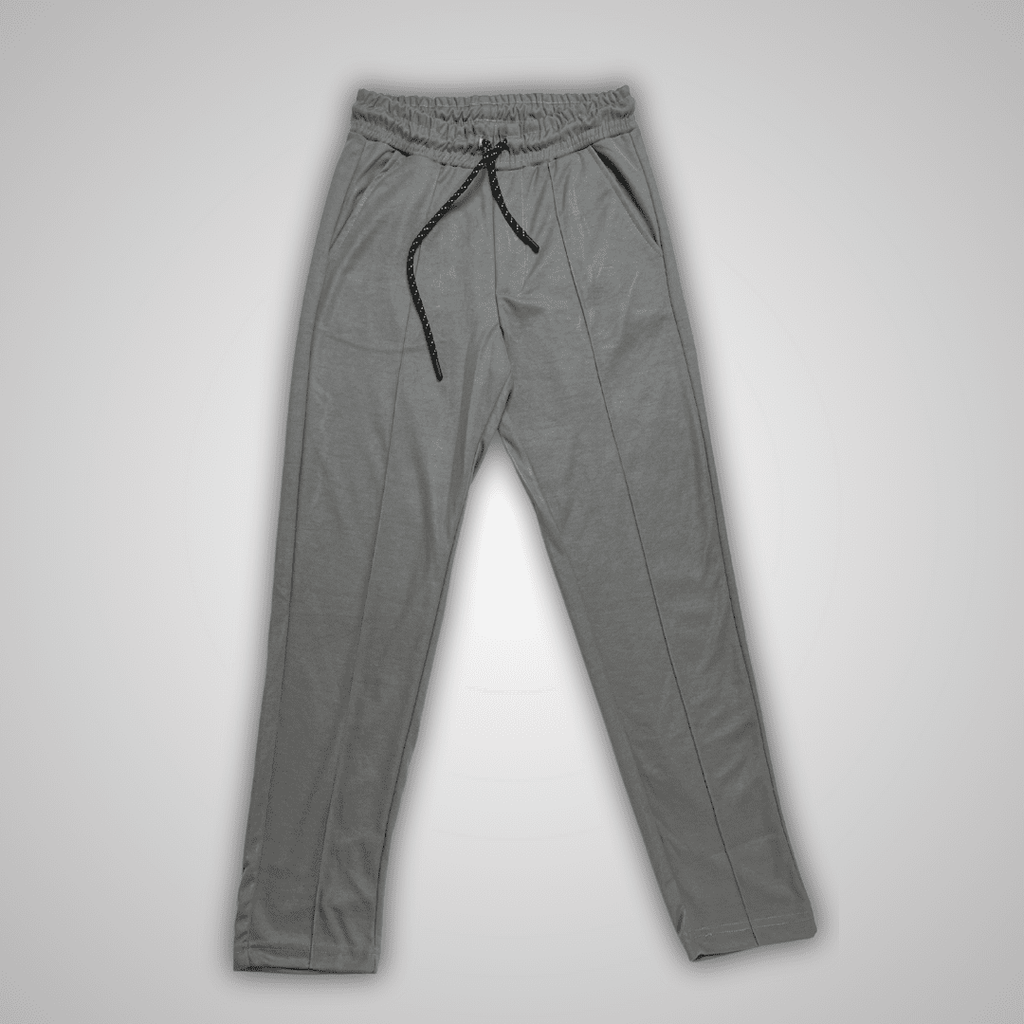 Steel Grey Pleated Trousers - HavenWear