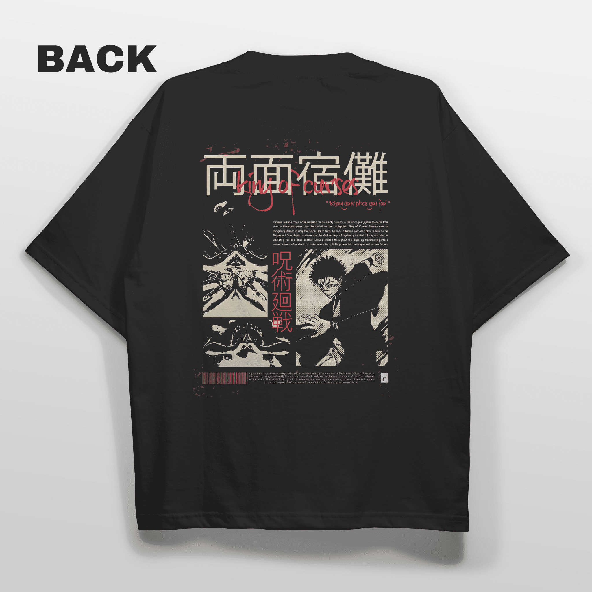 SUKUNA lll Oversized T-shirt - HavenWear