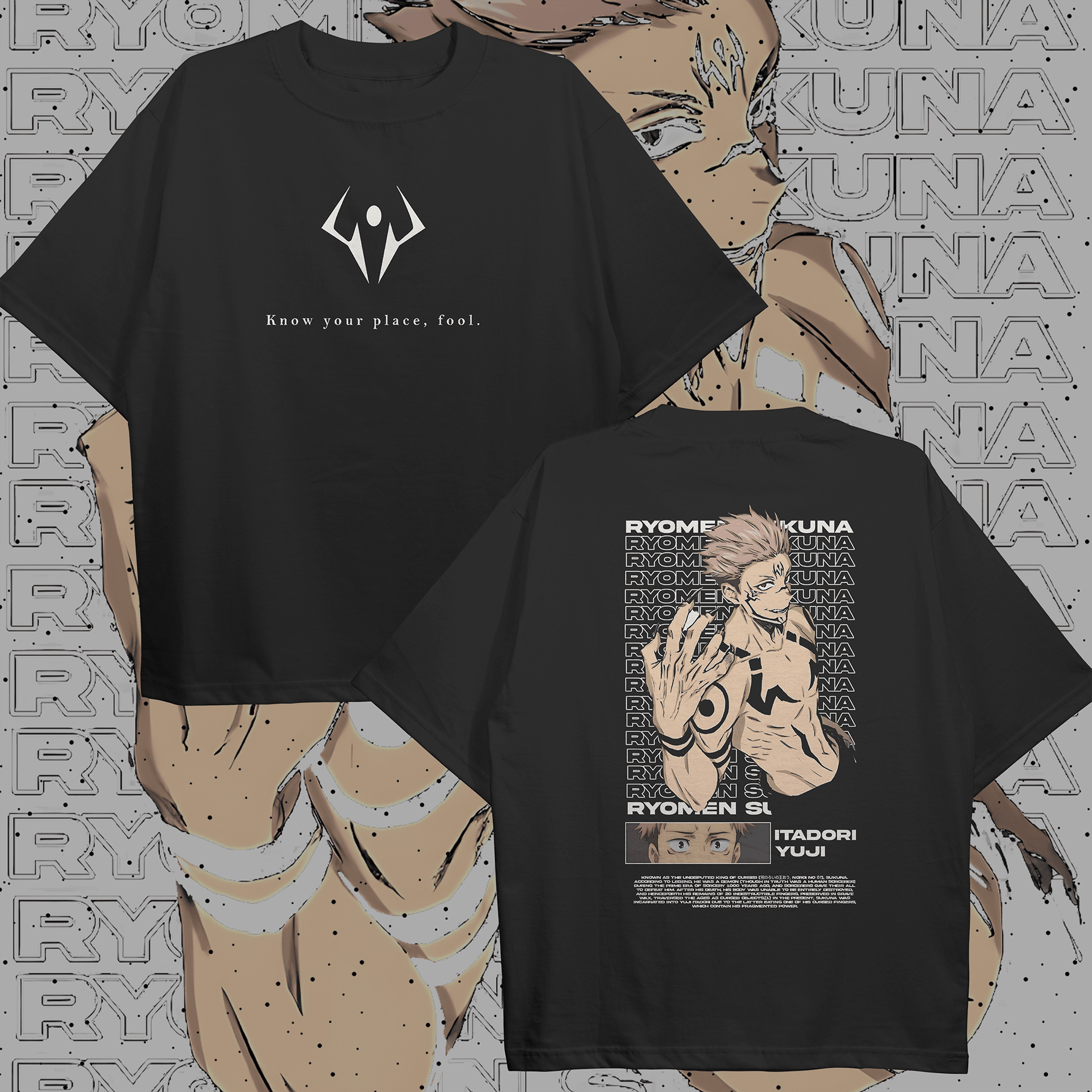 Sukuna Oversized T-shirt - HavenWear