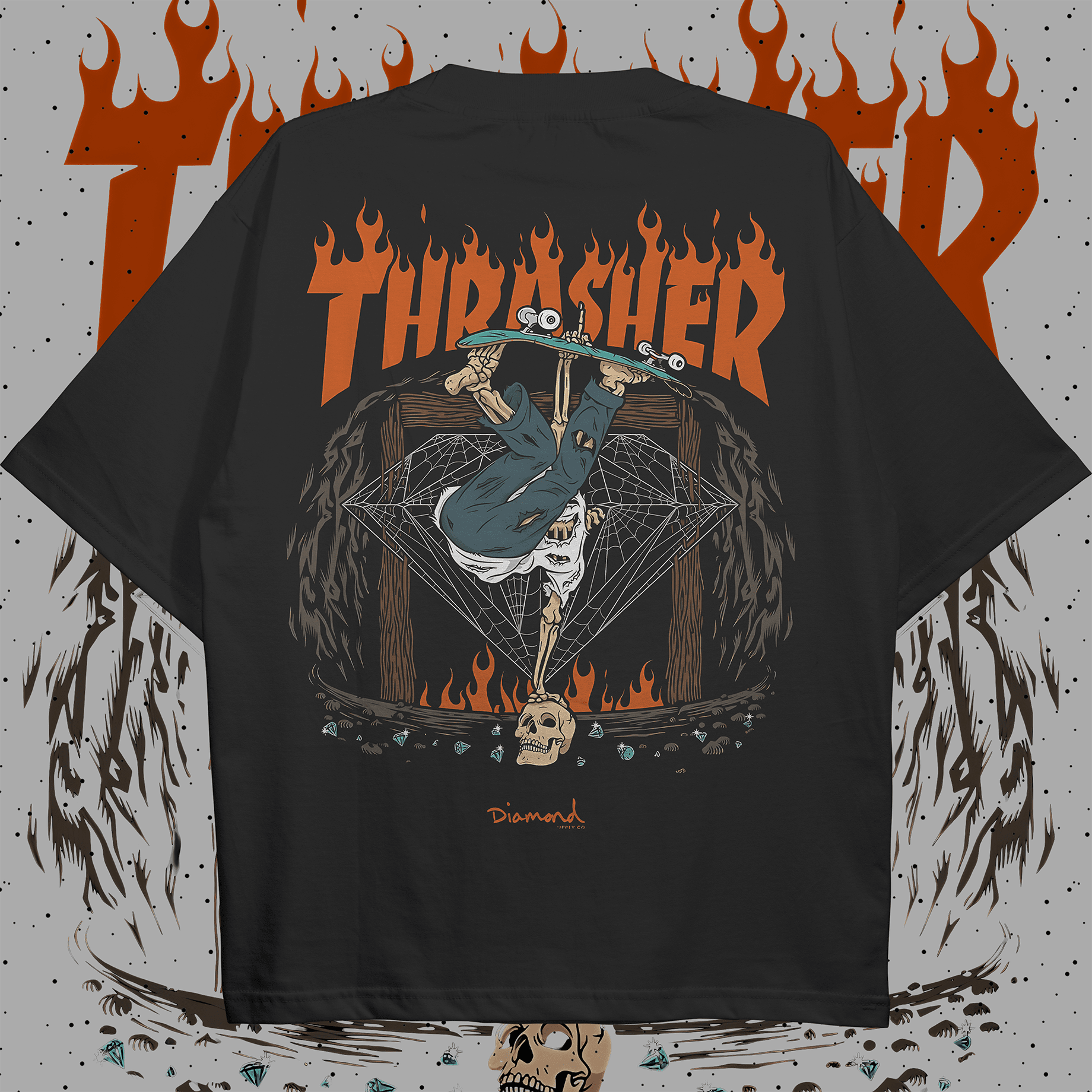 Thrasher Oversized T-shirt - HavenWear