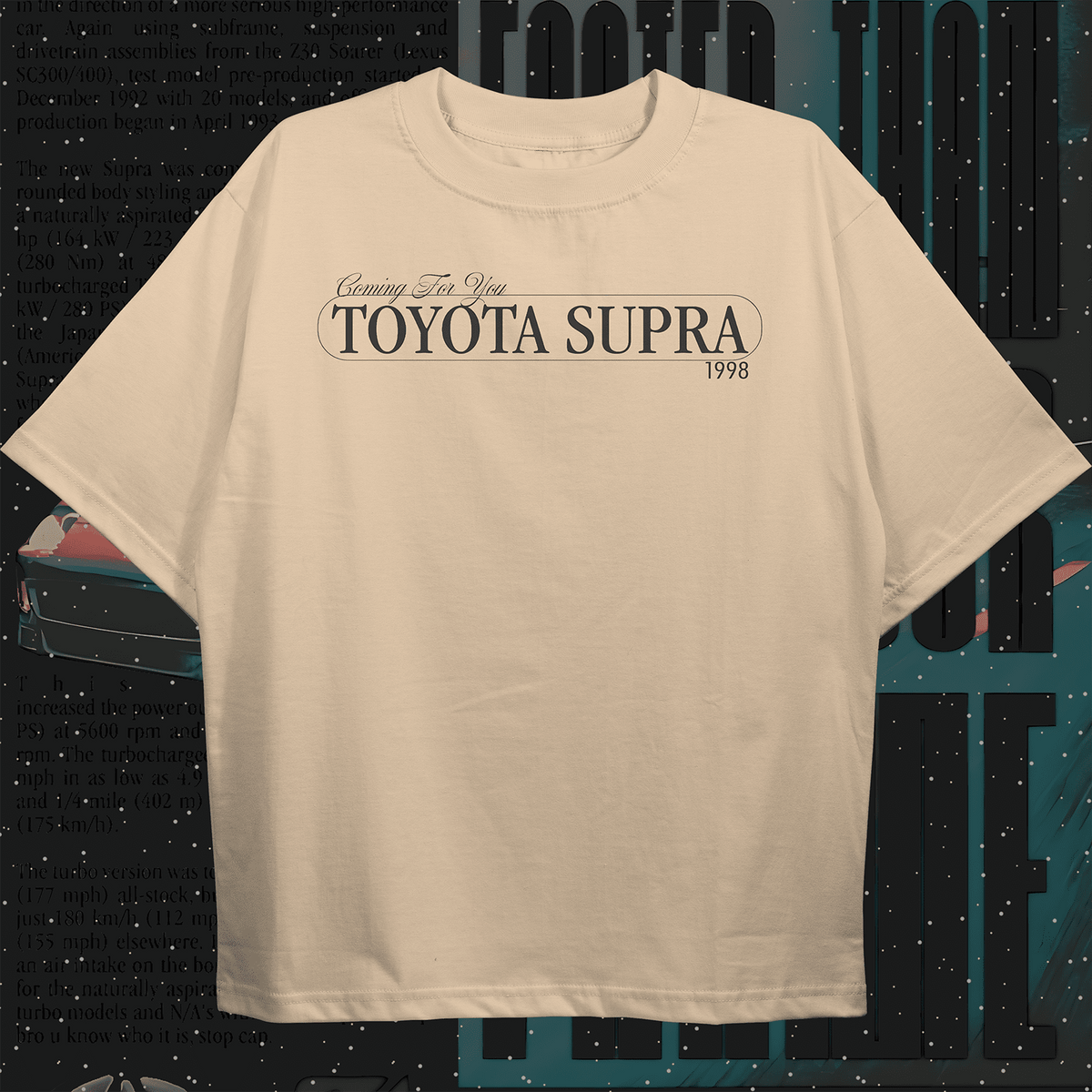 Toyota Supra Oversized T-shirt - HavenWear