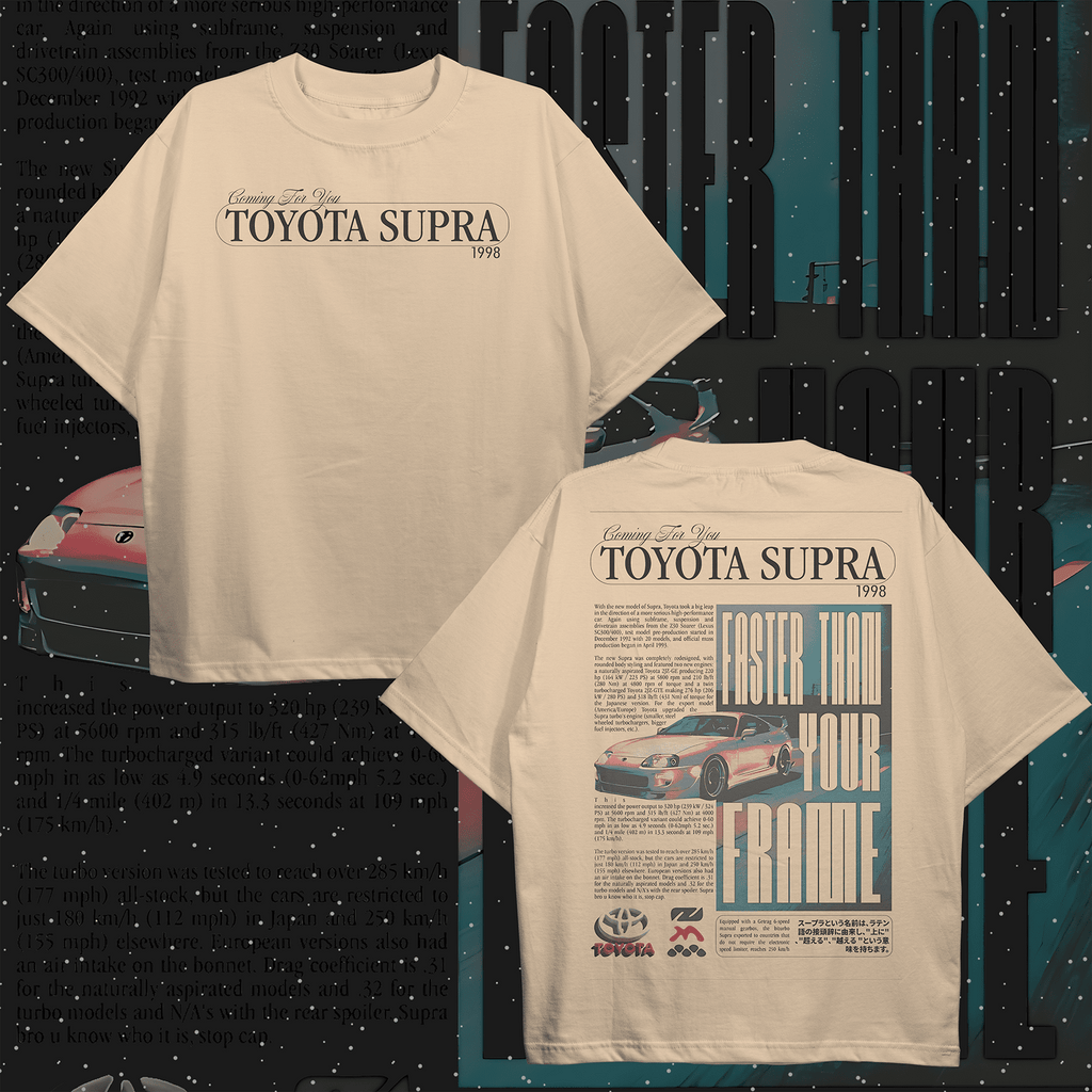Toyota Supra Oversized T-shirt - HavenWear