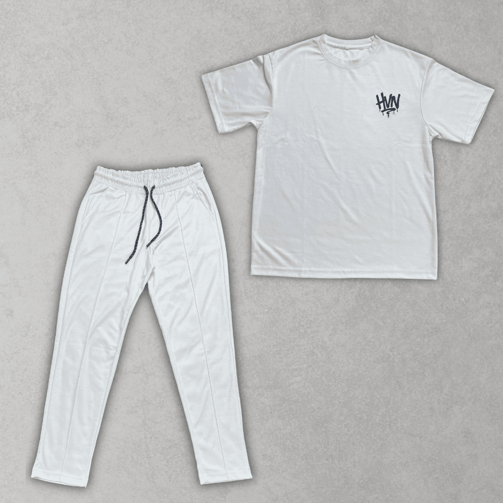 White Oversized Co - Ord Set - HavenWear