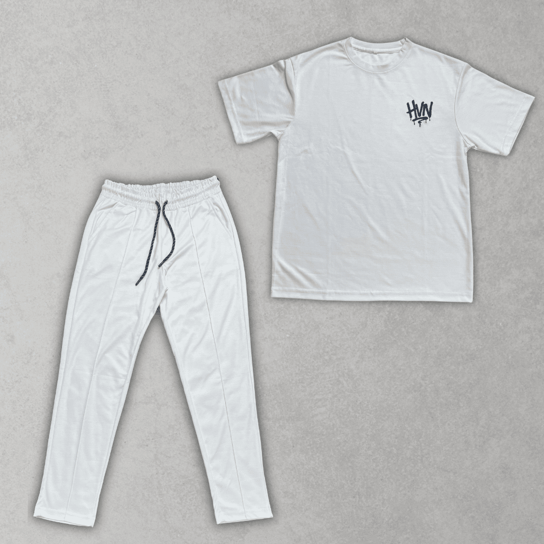 White Oversized Co - Ord Set - HavenWear